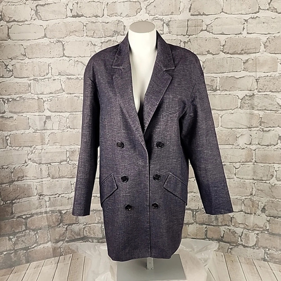 Coming Step Essentials N.Y Single Breasted Jacket Lined Size 1 Small Minimalist - Picture 2 of 16